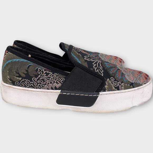 1. State Waylon Peacock Brocade Tapestry Slip On Sneaker Platform Anthropologie - Picture 4 of 10